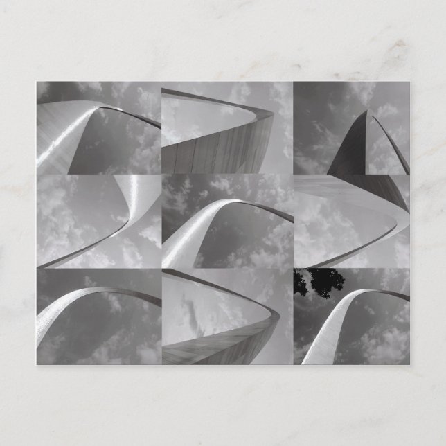 Cartão Postal Gateway famoso para o oeste da Rua Louis Arch (Frente)