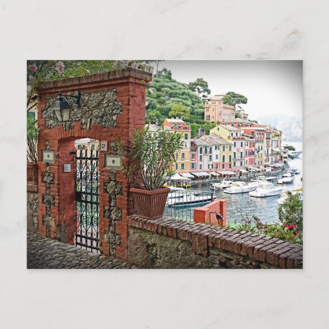 Cartão Postal Gateway para Portofino, Cartão-postal Italia (Frente)