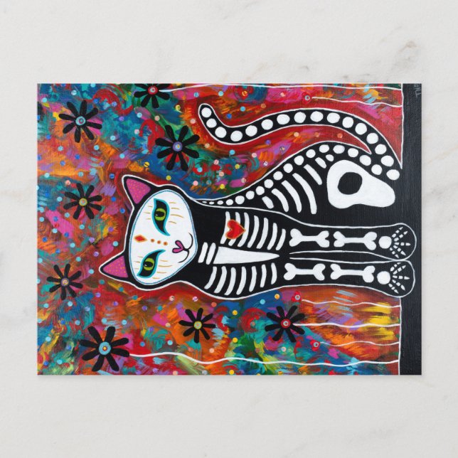 Cartão Postal Gatinho da ventoinha (Frente)