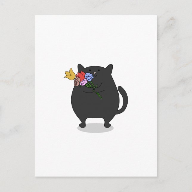 Cartão Postal Gatinho Grateful (Frente)