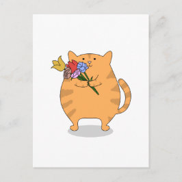 Cartão Postal Gatinho Grateful