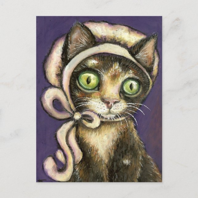Cartão Postal Gatinho muito cortês (Frente)