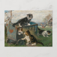Gatinhos Brincando | Julius Adam, o Younger