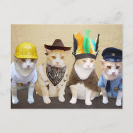 Cartão Postal Gatinhos da vila
