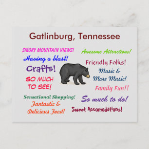 Cartão Postal Gatlinburg Tennessee