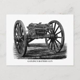 Cartão Postal Gatling Gun