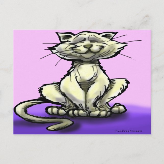 Cartão Postal Gato (Frente)