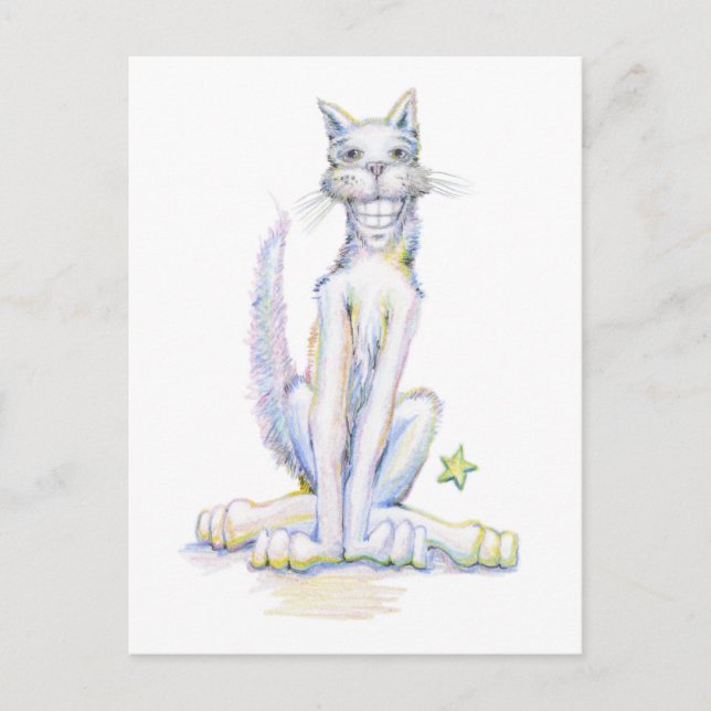 Cartão Postal Gato (Frente)
