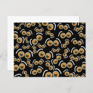 Cartão Postal Gato Assustado do Halloween Boo Bat