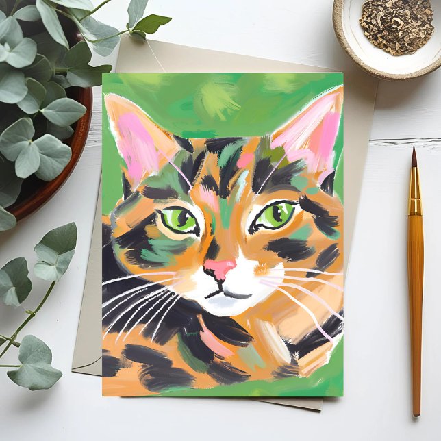 Cartão Postal Gato Casca de Tartaruga (Criador carregado)