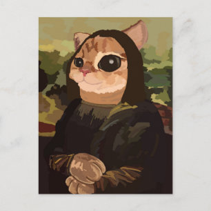 Cartão Postal Gato Cinto