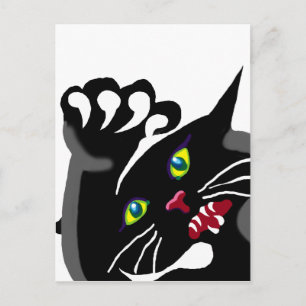 Cartão Postal gato com atitude