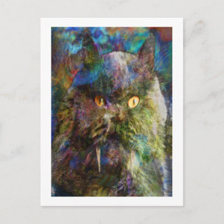 Cartão Postal Gato de Caverna