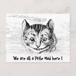 Cartão Postal Gato de Cheshire - Personagem de Alice no País das