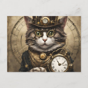 Cartão Postal Gato de Clocagem