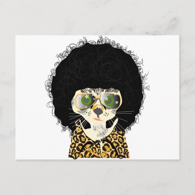 Cartão Postal Gato de comédia (Frente)