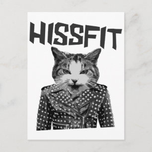 Cartão Postal Gato de Gatinho Desajustado da Hissfit Rebel