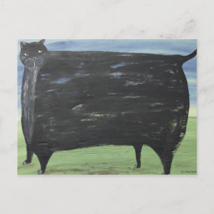 Cartão Postal Gato de Gordura do Folheto