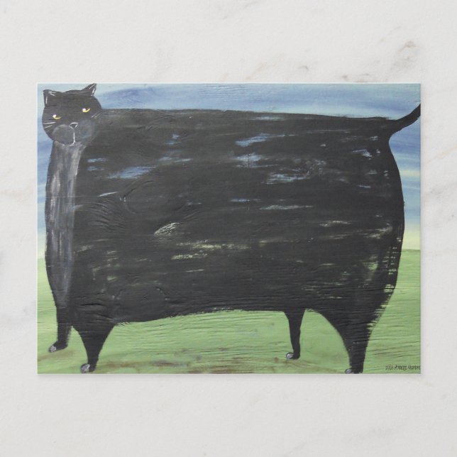 Cartão Postal Gato de Gordura do Folheto (Frente)