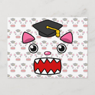 Cartão Postal Gato de Graduação Animado