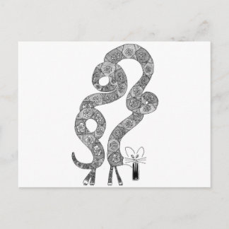 Cartão Postal gato-do-mato