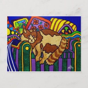 Cartão Postal Gato Dormindo por Piliero