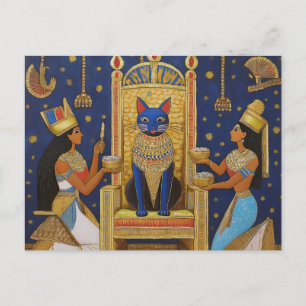 Cartão Postal Gato Egípcio AI
