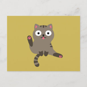 Cartão Postal Gato Engraçado