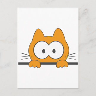Cartão Postal Gato espião
