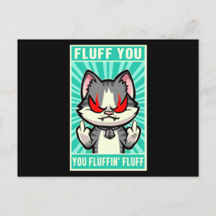 Cartão Postal Gato Fluff Seu Gatinho De Gatinho De Gentil Médio