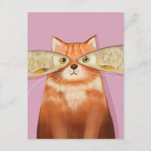 Cartão Postal Gato Fofo