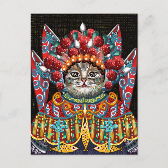 Cartão Postal Gato Fofo (Frente)