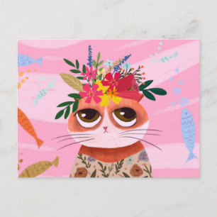 Cartão Postal Gato Fofo