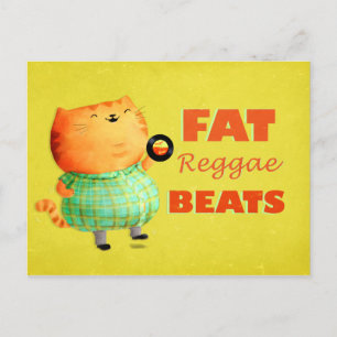 Cartão Postal Gato Gordo Gordo Gordo Gordo Gordo