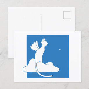 Cartão Postal Gato Guardião