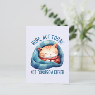 Cartão Postal Gato Introduvertido Cuto (2)
