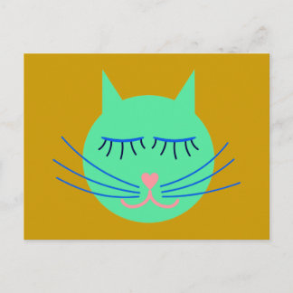 Cartão Postal gato Katze do jardim de infância