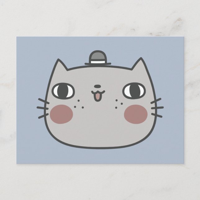 Cartão Postal Gato legal (Frente)