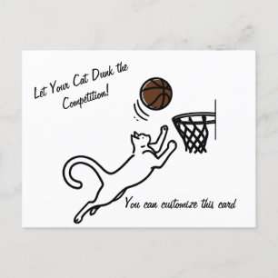 Cartão Postal Gato Marca Grande Enterrada