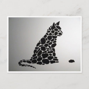 Cartão Postal gato moderno