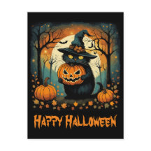 Gato Negro de Halloween Chupa Chupa Cheia