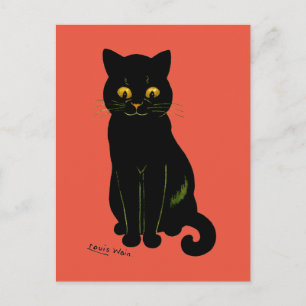 Cartão Postal Gato negro, Louis Wain