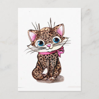 Cartão Postal Gato pequeno