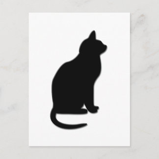 Cartão Postal Gato Preto