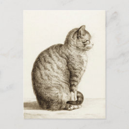 Cartão Postal Gato sentado - Jean Bernard