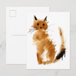 Cartão Postal gato Tabi