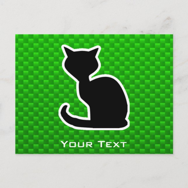 Cartão Postal Gato Verde (Frente)