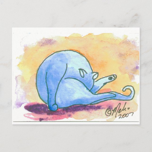 Cartão Postal GatoLimpeza (Frente)