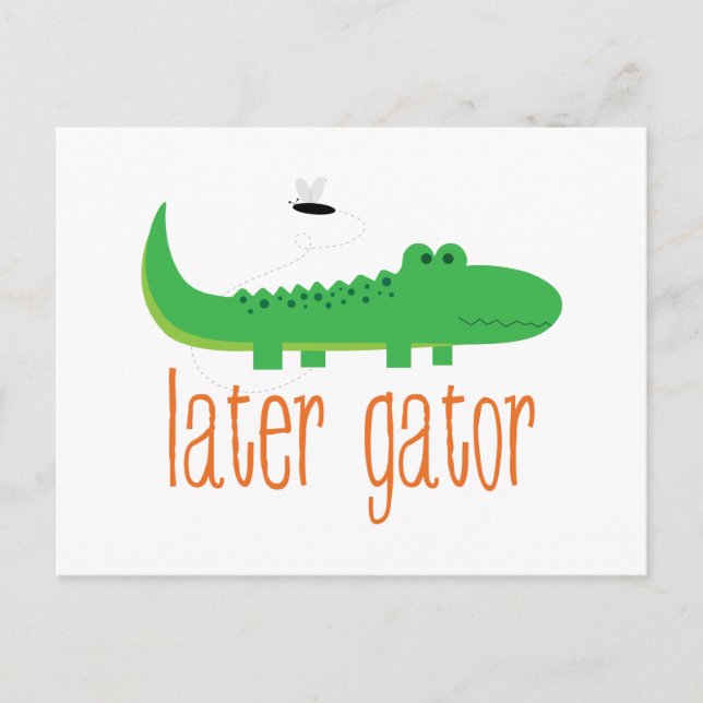 Cartão Postal Gator posterior (Frente)