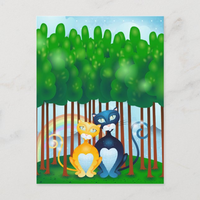 Cartão Postal Gatos (Frente)